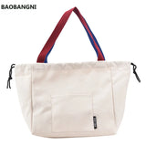 Canvas Shoulder Bag Large Japanese Student Tote Bag