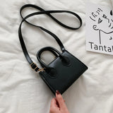 Women's Solid Handbag Crossbody Bag Girls Single Shoulder Bag