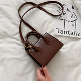 Women's Solid Handbag Crossbody Bag Girls Single Shoulder Bag