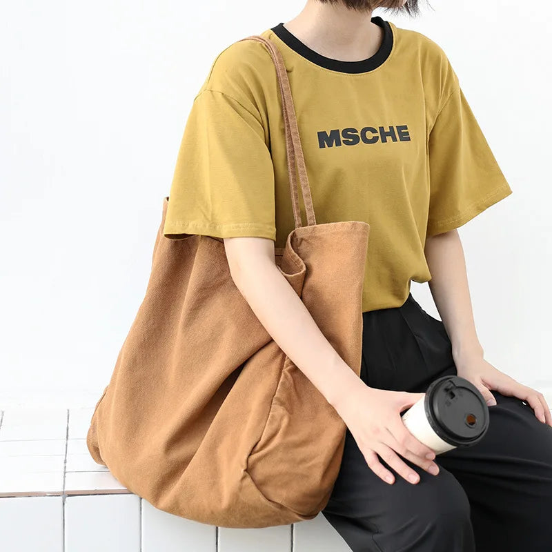 Vintage Casual Canvas Women Bag Retro Handbag Shoulder Shopping