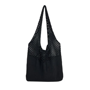 Vintage Hollow Woven Women Shoulder Bags Knitting Large Capacity Handbags