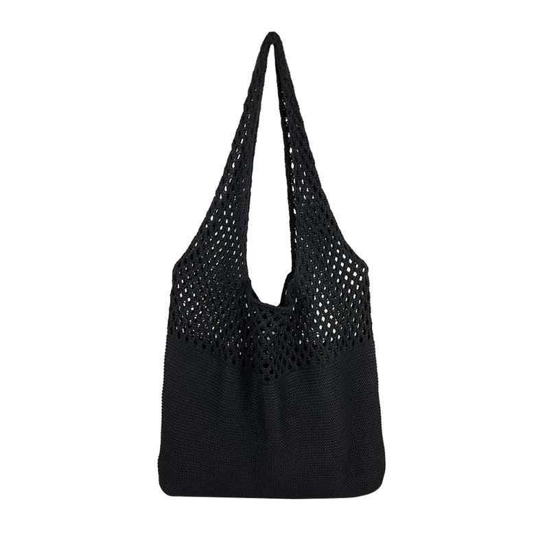 Vintage Hollow Woven Women Shoulder Bags Knitting Large Capacity Handbags