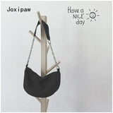 Vintage Nylon Crossbody Bag for Women Girl Chain Shoulder Bag