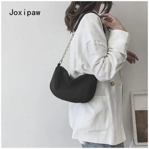 Vintage Nylon Crossbody Bag for Women Girl Chain Shoulder Bag