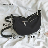 Vintage Nylon Crossbody Bag for Women Girl Chain Shoulder Bag