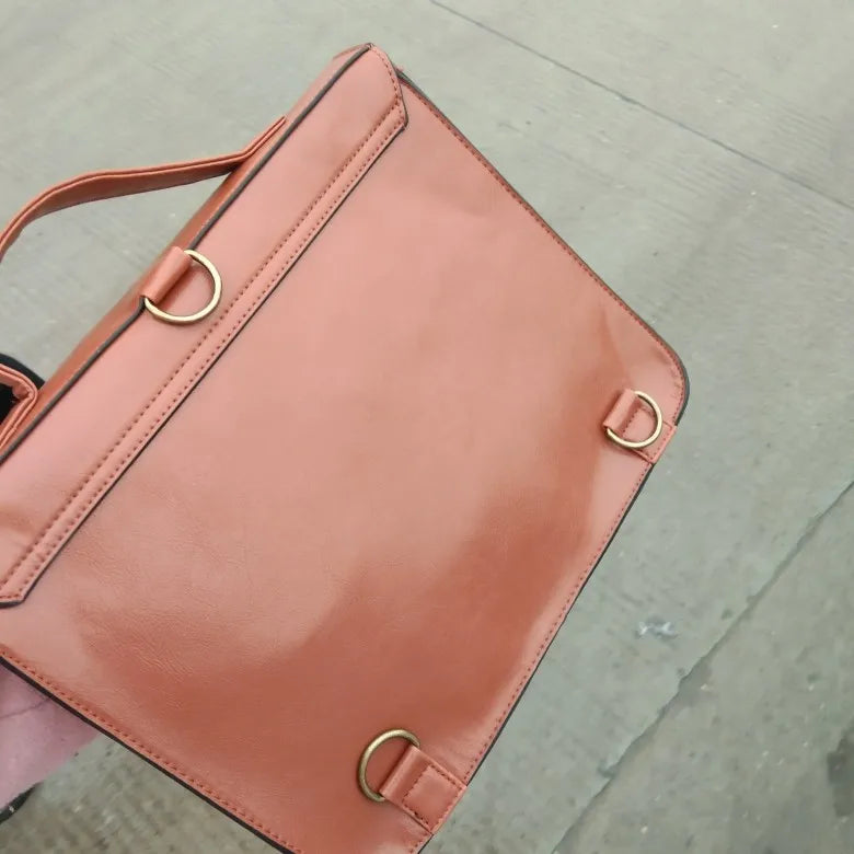 Vintage Women Backpacks Preppy Style Student Backpack Multi-functional Female Sh