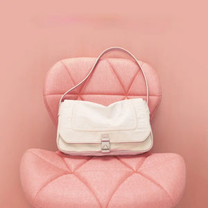 Women Bag Solid Nylon Satchels LOCK Casual Shoulder Bags Handbags Tote Bag