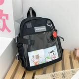 Women Canvas Backpack Female Shoulder Bag Casual College Student Messenger Bags