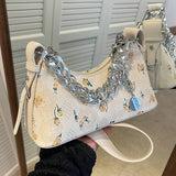 Flower Shoulder Bag Evening Clutch Crossbody Handbag