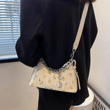 Flower Shoulder Bag Evening Clutch Crossbody Handbag