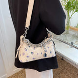 Flower Shoulder Bag Evening Clutch Crossbody Handbag