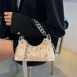 Flower Shoulder Bag Evening Clutch Crossbody Handbag