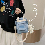 Women Mini Handbag Straw Beach Clutch Zipper Small Shoulder Bag