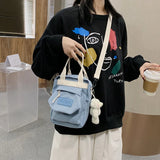 Women Mini Handbag Straw Beach Clutch Zipper Small Shoulder Bag