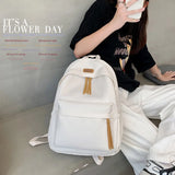 Nylon Backpacks Preppy Style School Bags for Teenage Girls