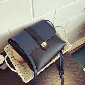 Small Leather Shoulder Bag for Women Crossbody Messenger Zipper&Hasp
