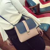 Small Leather Shoulder Bag for Women Crossbody Messenger Zipper&Hasp