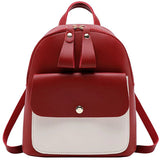 Women's Double Pull Bump Small Backpack Mini Backpack