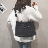 Large Canvas Shoulder Bag Multi-pocket Hand-held Messenger Bag