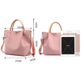 Waterproof Nylon Shoulder Bag for Women Large Capacity Messenger Tote Bolsas
