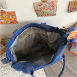 Japanese Style Canvas Tote Bag for Women Large Capacity