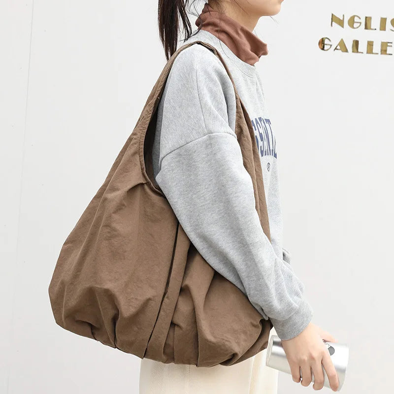 Retro Cloud Tote Bag Casual Canvas Handbag for Women