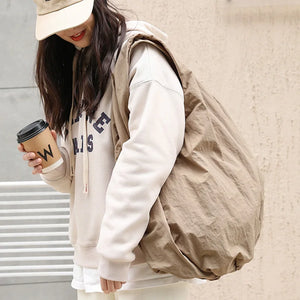 Vintage Casual Pleated Cloud Bag Nylon Handbag