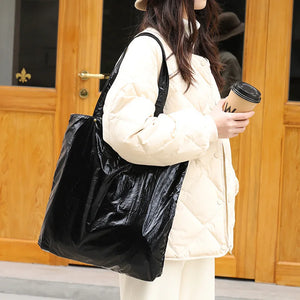 Casual Vintage Tinfoil Handbag Nylon Shoulder Bag