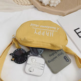 Kids' Embroidered Shoulder Bag Spring Waist Crossbody Bag