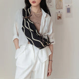 Canvas Waist Bag Streetwear Shoulder Bag Unisex Couple Bag