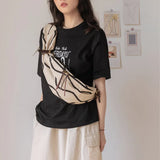 Canvas Waist Bag Streetwear Shoulder Bag Unisex Couple Bag