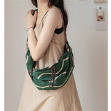 Canvas Waist Bag Streetwear Shoulder Bag Unisex Couple Bag