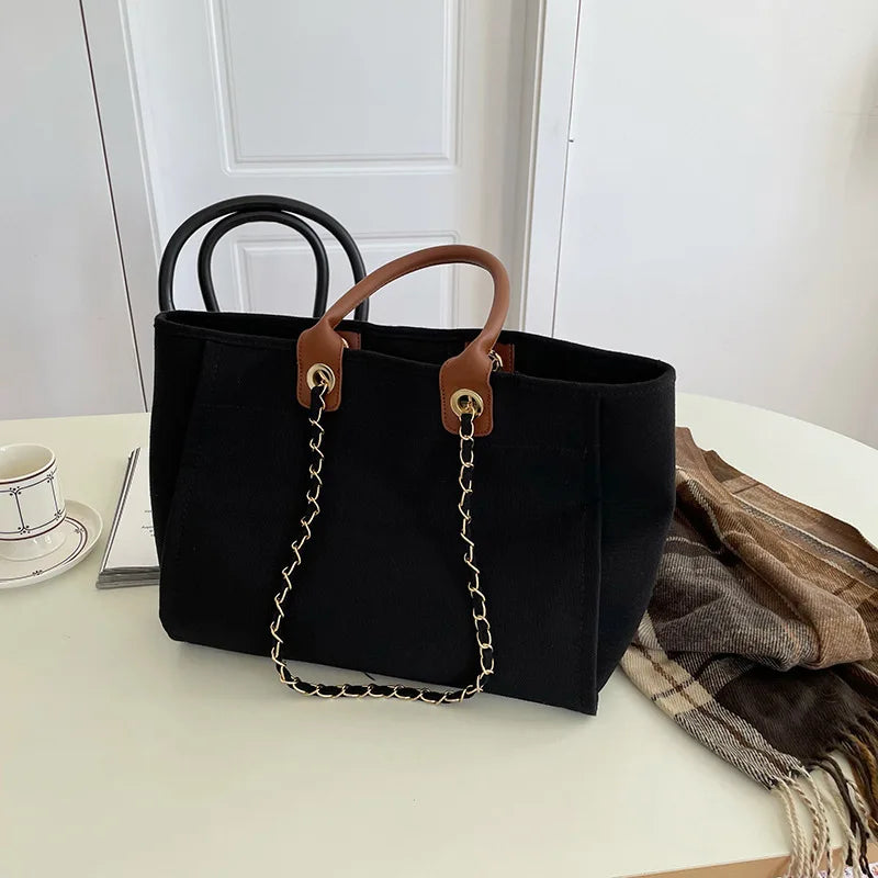 Canvas Occupational Commuting Shoulder Bag