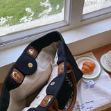 Canvas Occupational Commuting Shoulder Bag