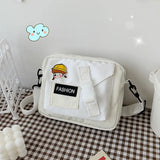 Nylon Small Square Shoulder Bag Girl Canvas Crossbody Phone Bag