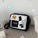 Nylon Small Square Shoulder Bag Girl Canvas Crossbody Phone Bag