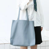 Litchi Pattern Tote Bag, Large Capacity Handbag, Single Shoulder Bag