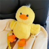 Plush Duck Bag- Cute Cartoon Backpack for Girls