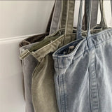 One-shoulder Retro Canvas Shopping Bag