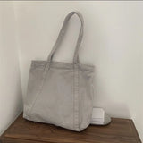 One-shoulder Retro Canvas Shopping Bag