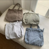One-shoulder Retro Canvas Shopping Bag