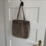 One-shoulder Retro Canvas Shopping Bag