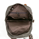 Men's Mini Canvas Chest Bag Dual Purpose Backpack