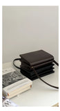 Retro PU Leather Single-Shoulder Bag French Organ Bag for Women