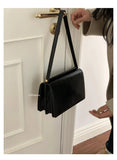 Retro PU Leather Single-Shoulder Bag French Organ Bag for Women
