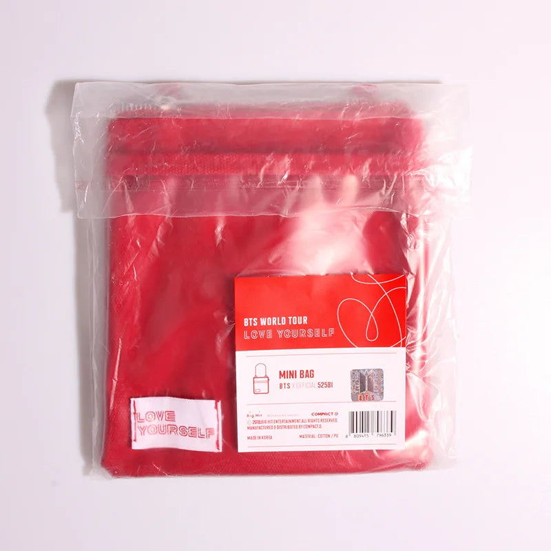 Concert Canvas Crossbody Mini Bag - Red
