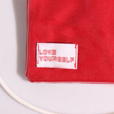 Concert Canvas Crossbody Mini Bag - Red