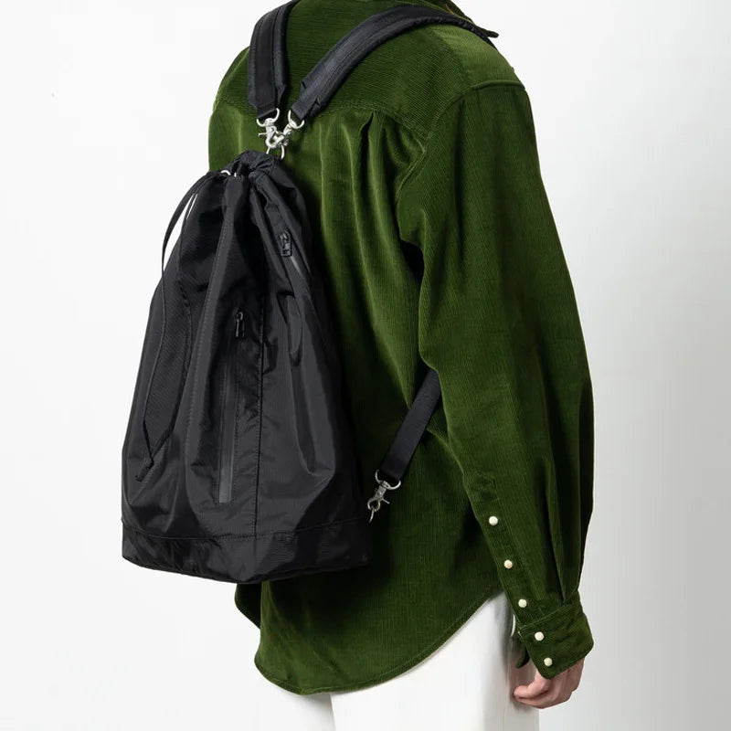 Women Drawstring Backpack Girls School Bucket Shoulder Bags