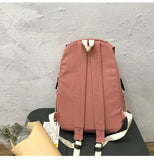 Nylon Women Backpacks Large Capacity College Backpack Female Travel Bag Red