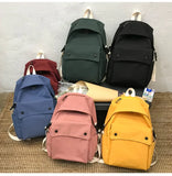 Nylon Women Backpacks Large Capacity College Backpack Female Travel Bag Red